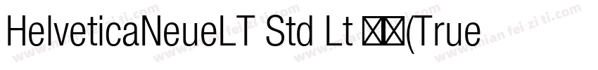 HelveticaNeueLT Std Lt 亮体(TrueType)字体转换